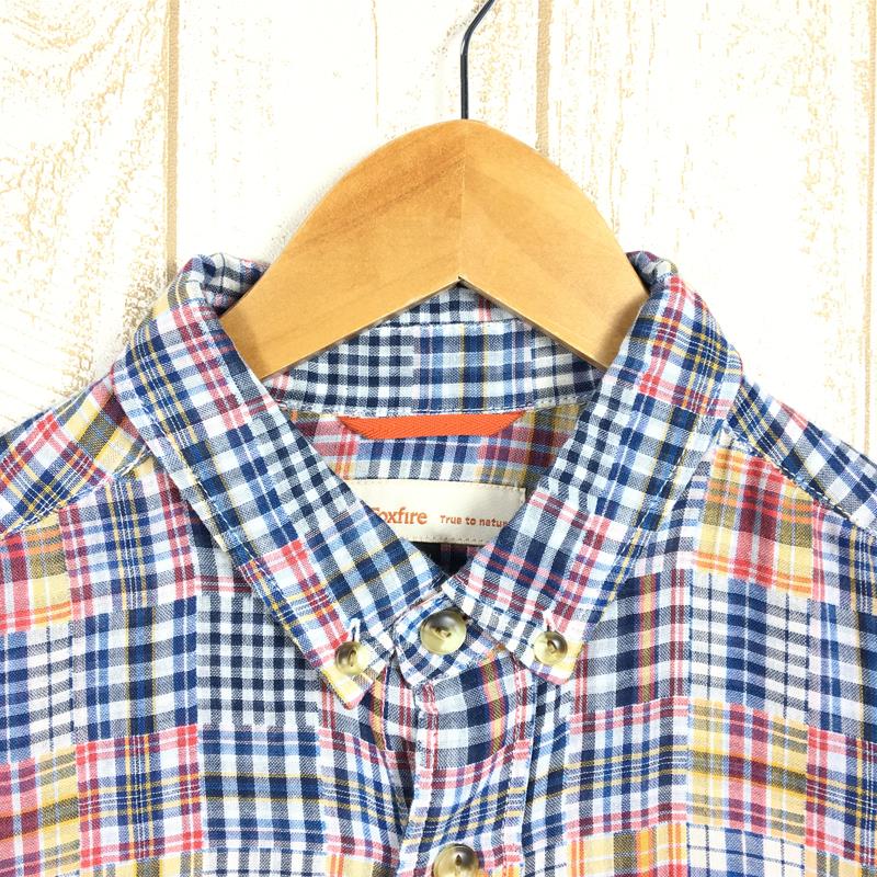 【MEN's M】 フォックスファイヤー ロングスリーブ パッチワーク クイックドライ シャツ Long Sleeve Patchwork QuickDry Shirt FOXFIRE 5212104 ブルー系