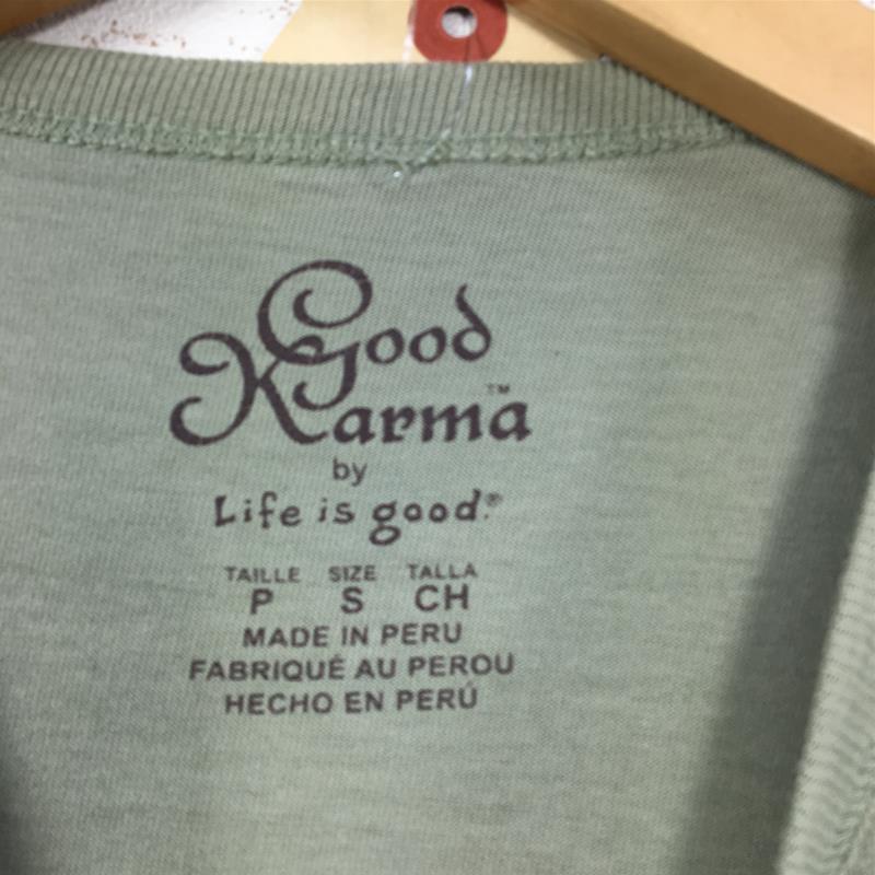 【MEN's S】 モンベル Good Karma by Life is good コットン Tシャツ MONTBELL 2504720 グリーン系