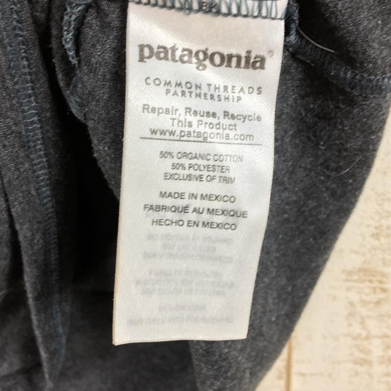【WOMEN's S】 パタゴニア オーガニック コットン / ポリ Vネック Tシャツ PATAGONIA 38946 グレー系