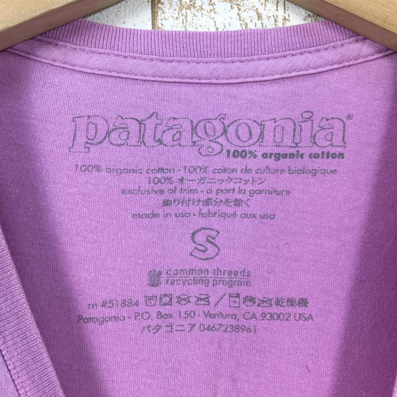 【WOMEN's S】 パタゴニア ウィメンズ Live Simply ホエール オーガニックコットン Tシャツ PATAGONIA パープル系