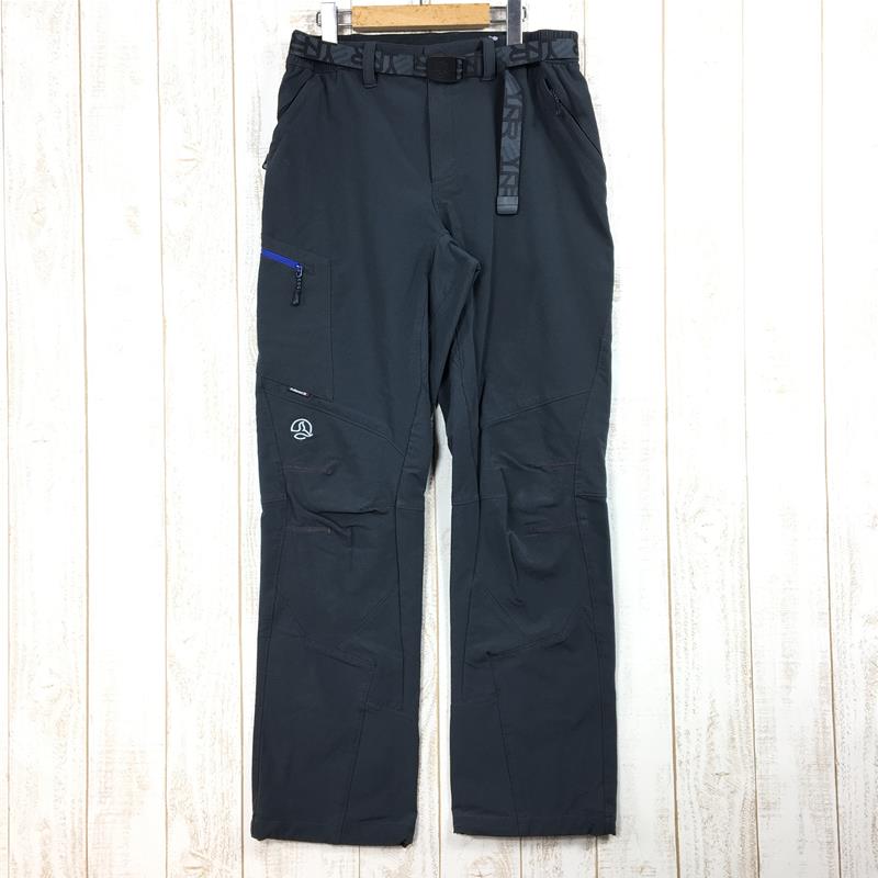 【MEN's M】 テルヌア ソフトシェル ウォーム パンツ Softshell Warm Pants 裏起毛 保温 TERNUA チャコール系