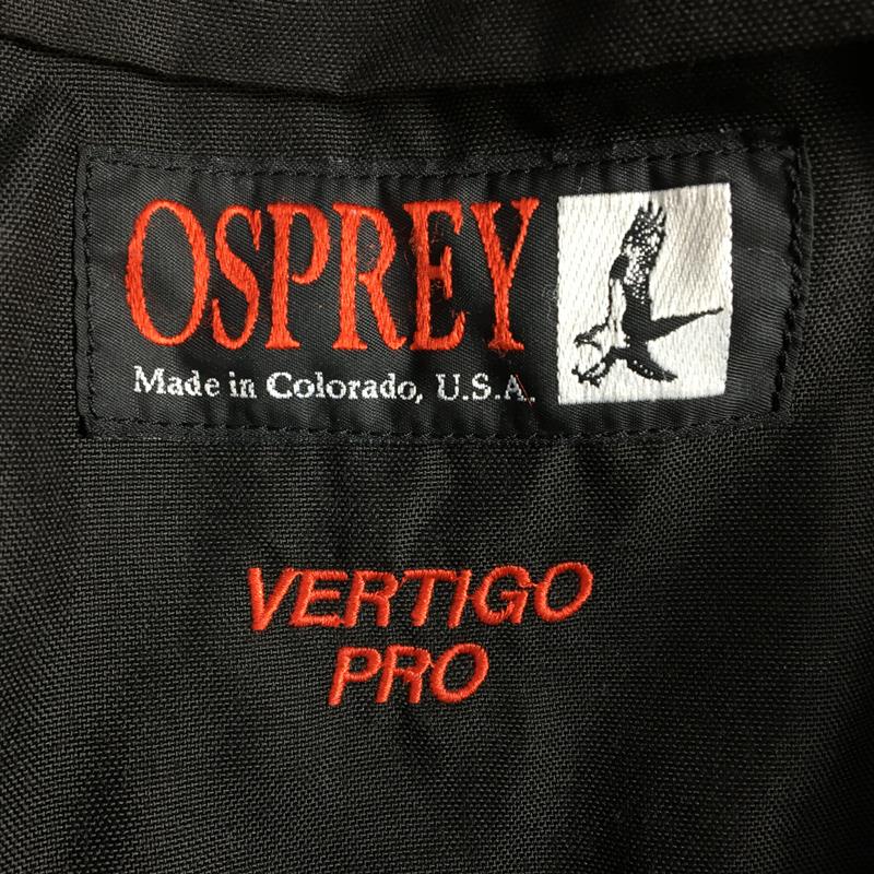 【M】 オスプレー 2000 バーティゴ プロ Vertigo Pro バリスティックナイロン クライミングパック バックパック ストレイトジャケットシステム アメリカ製 生産終了モデル 入手困難 OSPREY Black ブラック系