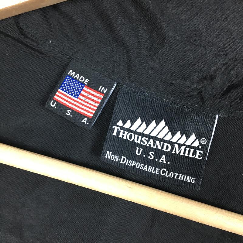 【MEN's M】 サウザンドマイル Thousand Mile ユーティリティ シャツ Utility Shirt サプレックスナイロン アメリカ製 ブラック系