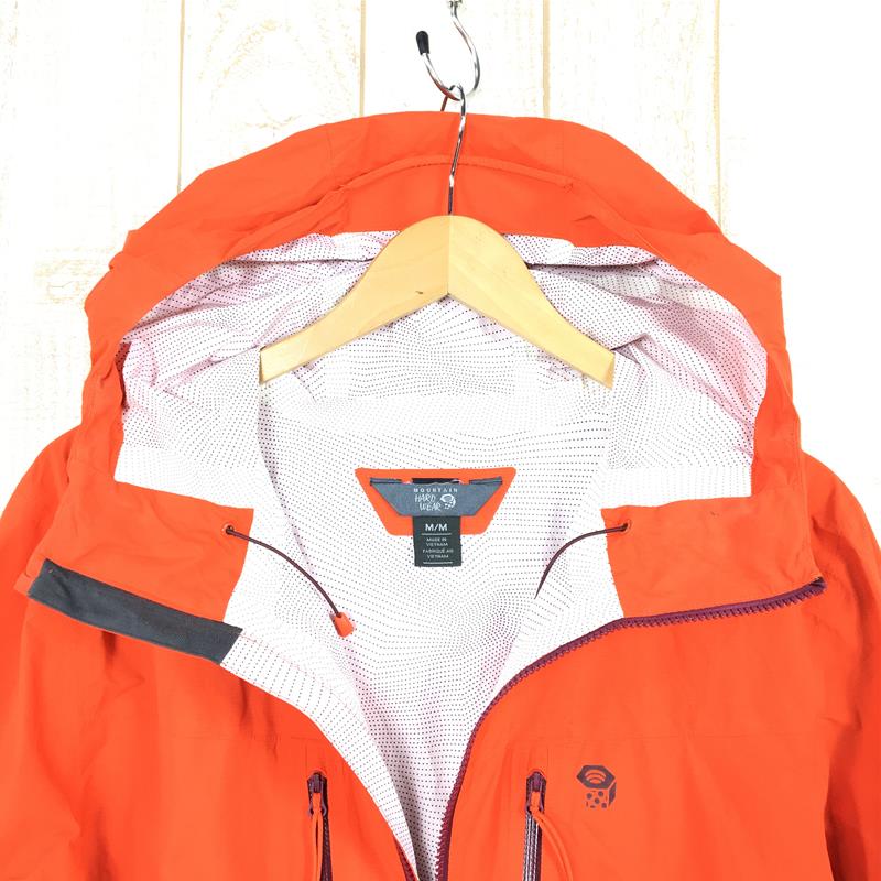 【MEN's M】 マウンテンハードウェア サンダー シャドウ ジャケット Thunder Shadow Jacket ベイパードライ2.5L レインシェル フーディ MOUNTAIN HARDWEAR OM0392 State Orange オレンジ系
