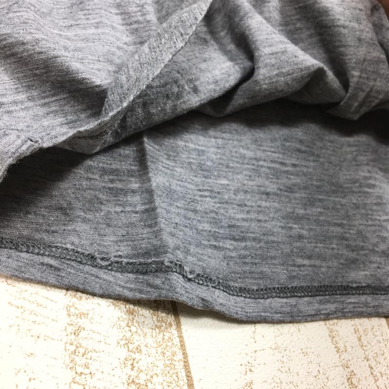 【WOMEN's XS】 アイベックス メリノウール カットソー Tシャツ トップス アメリカ製 IBEX グレー系