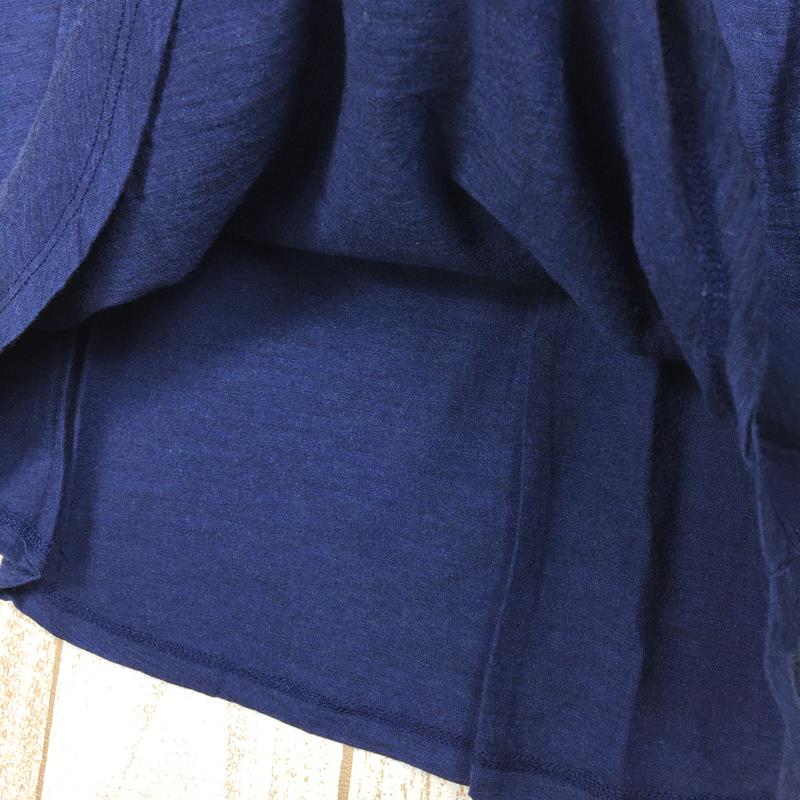 【WOMEN's XS】 アイベックス メリノウール カットソー Tシャツ トップス アメリカ製 IBEX ネイビー系