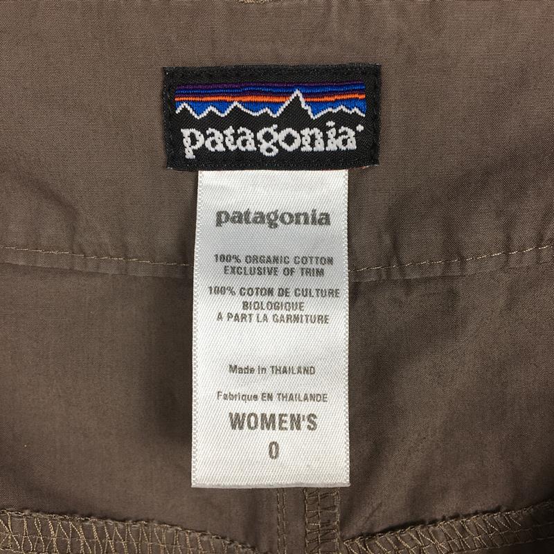 【WOMEN's 0】 パタゴニア スーパー カリ パンツ Super Cali Pants オーガニックコットン カーゴパンツ PATAGONIA 55755 ERT ブラウン系