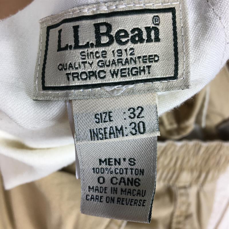 【MEN's W-32 L-30】 エルエルビーン コットン カーゴ パンツ Cotton Cargo Pants LLBEAN 0CAN6 ベージュ系