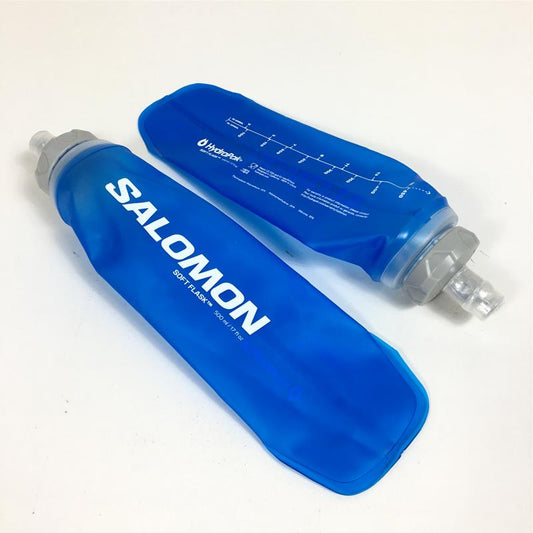 サロモン ソフトフラスク 500ml SOFT FLASK 500ML/17OZ 42 水筒 ハイドレーションボトル 2本セット SALOMON LC1916000 Clear Blue ブルー系
