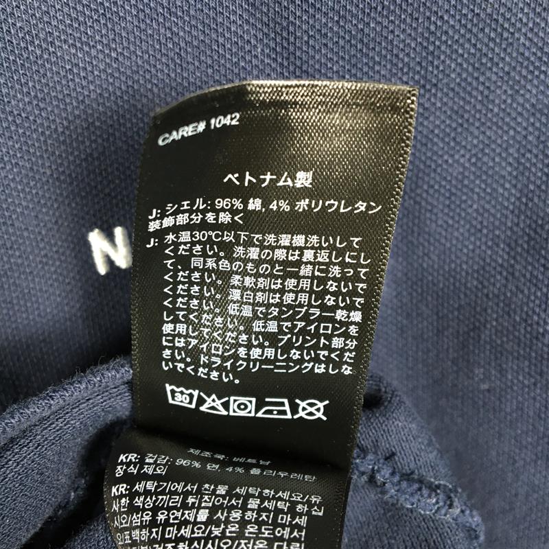 【MEN's S】 ノースフェイス ショートスリーブ コットン ポロシャツ Shortsleeve Cotton Polo 欧米規格モデル NORTH FACE NF0A4997 ネイビー系