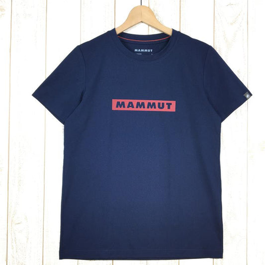 【MEN's S】 マムート クイックドライ ロゴ プリント Tシャツ アジアンフィット QD Logo Print T-Shirt AF MAMMUT 1017-02010 ネイビー系