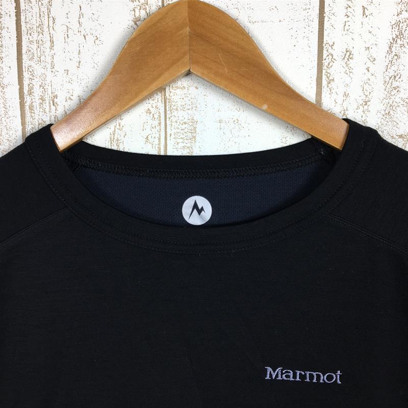 【MEN's M】 マーモット クライムウール ロングスリーブ クルーネック Tシャツ Climb Wool Long Sleeve Crewneck T-Shirt MARMOT MJT-F6047 ブラック系