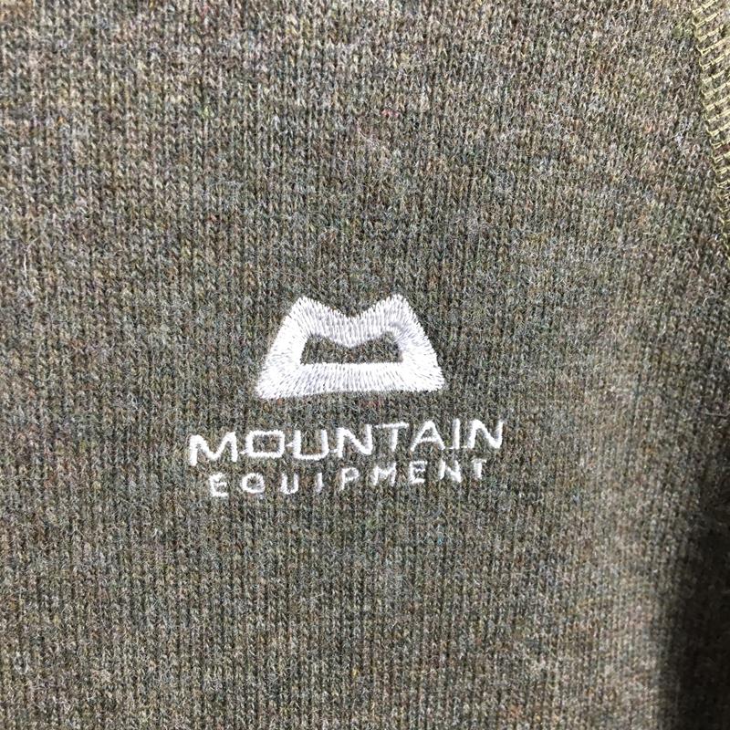 [MEN's L] Mountain Equipment Chamonix Hooded Jacket Knit Style Wool Blend  Fleece Full Zip Hoody MOUNTAIN EQUIPMENT 423178 Green