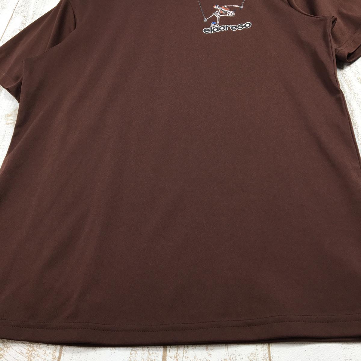 【UNISEX M】 エルドレッソ Advent Boneman Tシャツ ELDORESO E1005220 ブラウン系