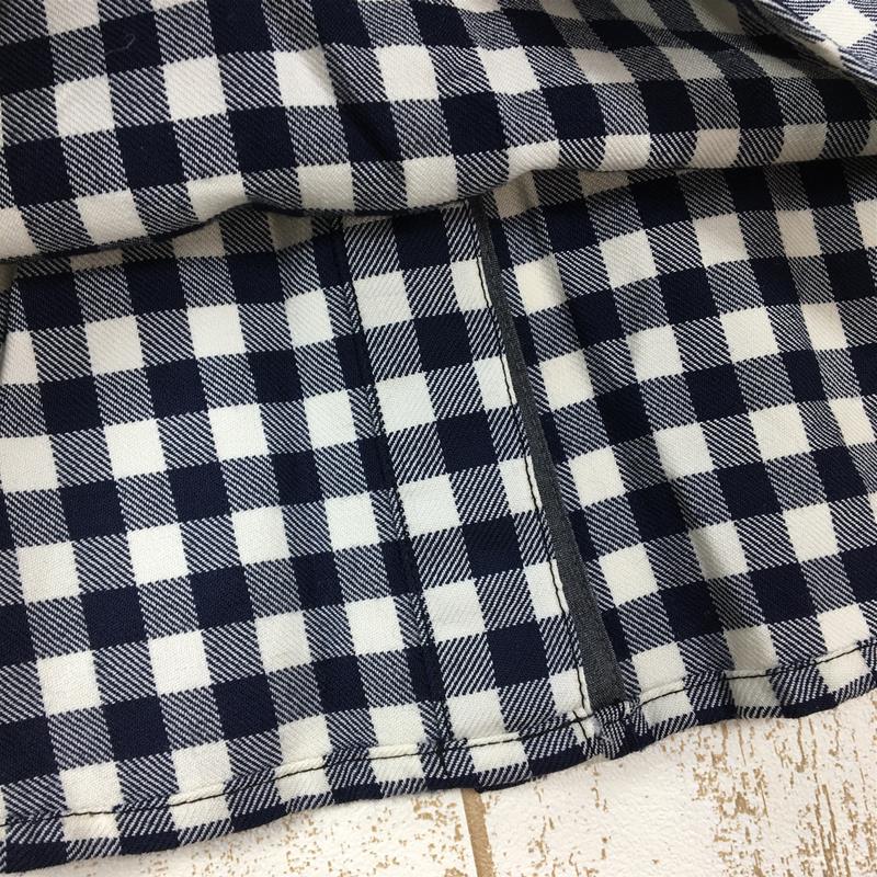 【WOMEN's S】 バーグハウス ウィメンズ ウールプレーン チェック ロングスリーブシャツ W Wool Plain Check Long  Sleeve Shirt BERGHAUS J0281 ネイビー系