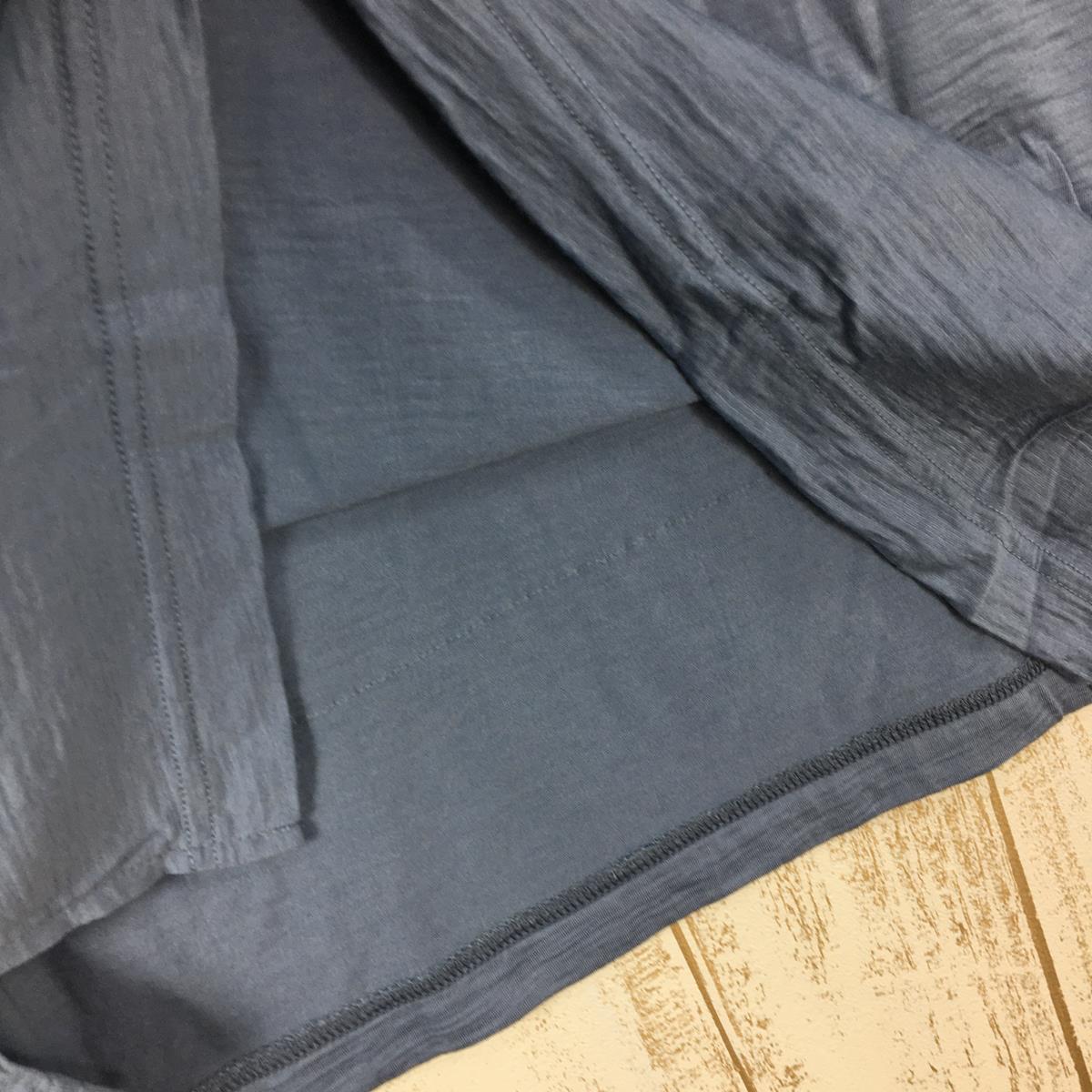【UNISEX M】 山と道 100% メリノ ライト カンガルー ポケット Tシャツ 100% Merino Light Kangaroo Pocket T-Shirt メリノウール YAMATOMICHI ブルー系