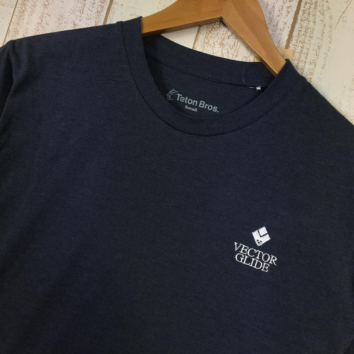 【MEN's S】 ティートンブロス × Vector Glide（ヴェクターグライド） クイックドライ Tシャツ 入手困難 TETON BROS  ネイビー系