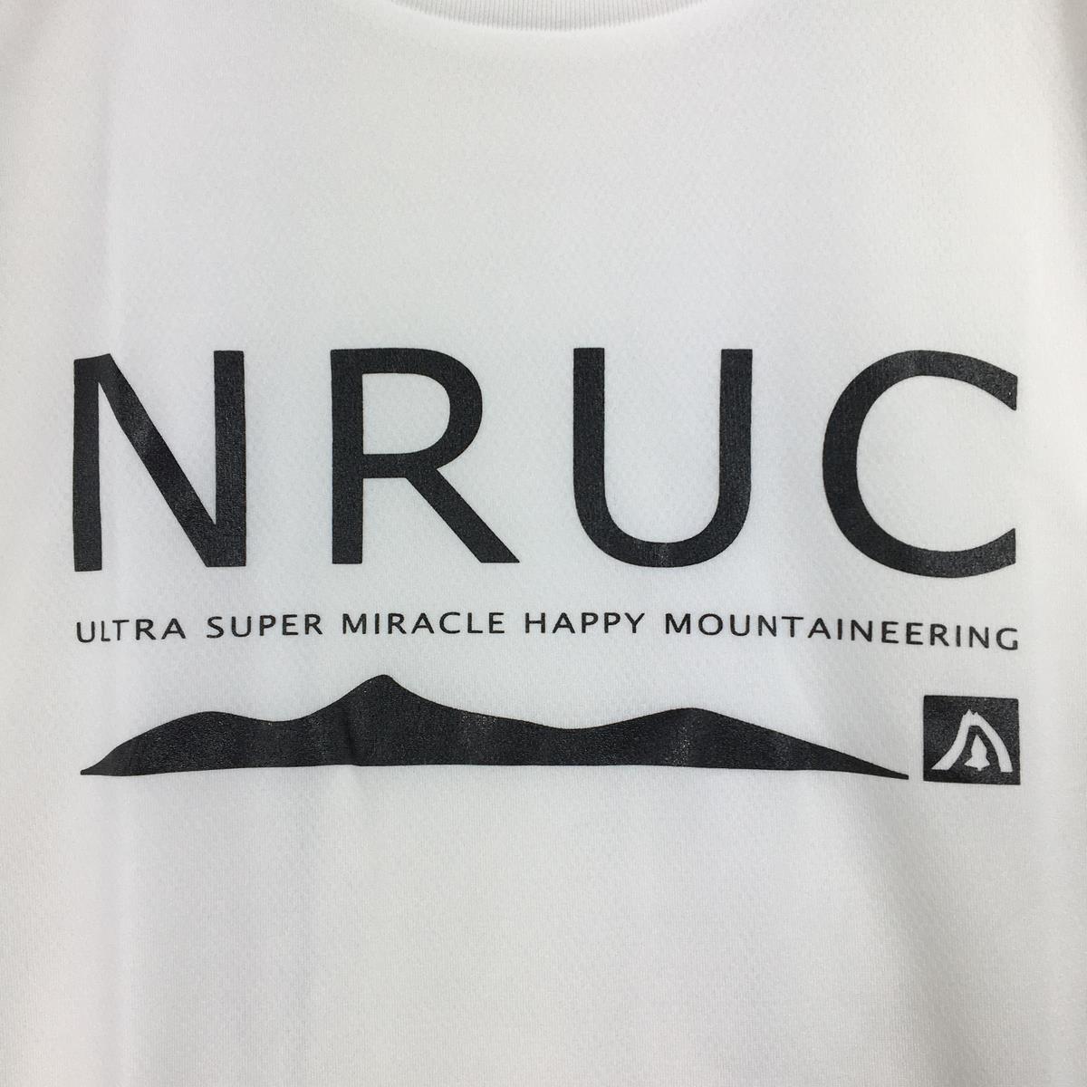 【MEN's M】 ヌルク ヌルT ULTRA SUPER MIRACLE HAPPY MOUNTAINEERING 速乾 ショートスリーブ Tシャツ NRUC ホワイト系
