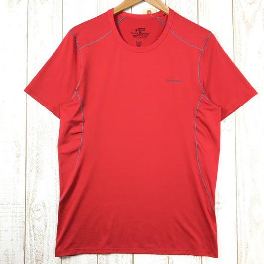 【MEN's M】 パタゴニア キャプリーン1 SW ストレッチ Tシャツ Capilene 1 Silkweight Stretch T-Shirt PATAGONIA 45600 レッド系
