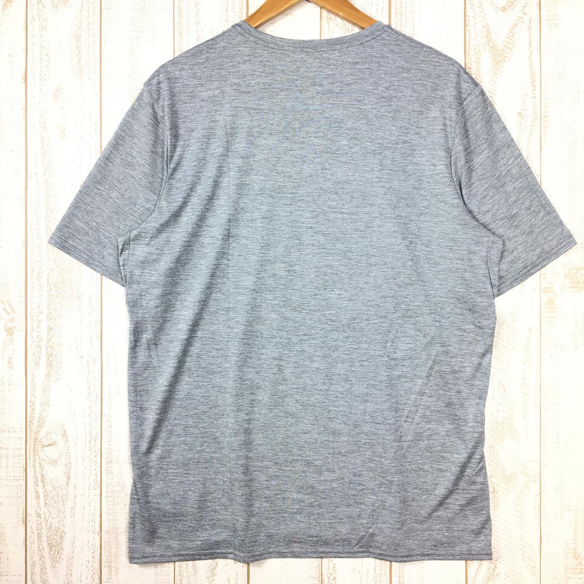 【MEN's L】 パタゴニア キャプリーン デイリー グラフィック Tシャツ CAPILENE DAILY GRAPHIC T-SHIRT PATAGONIA 45286 RSFE Rugby Stripe : Feather Grey グレー系