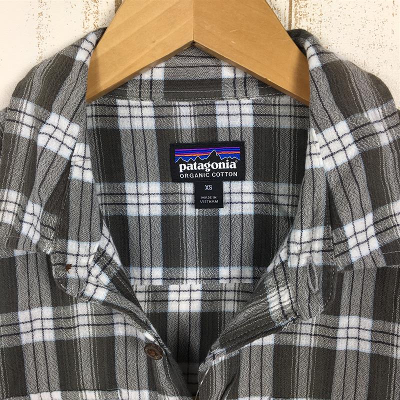 【MEN's XS】 パタゴニア ロングスリーブ ステアーズマン シャツ Long-Sleeved Steersman Shirt 生産終了モデル 入手困難 PATAGONIA 53833 BOIB Boondocks: Ink Black グレー系