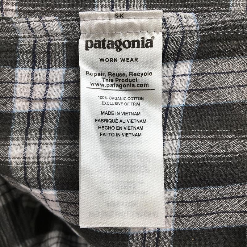 【MEN's XS】 パタゴニア ロングスリーブ ステアーズマン シャツ Long-Sleeved Steersman Shirt 生産終了モデル 入手困難 PATAGONIA 53833 BOIB Boondocks: Ink Black グレー系