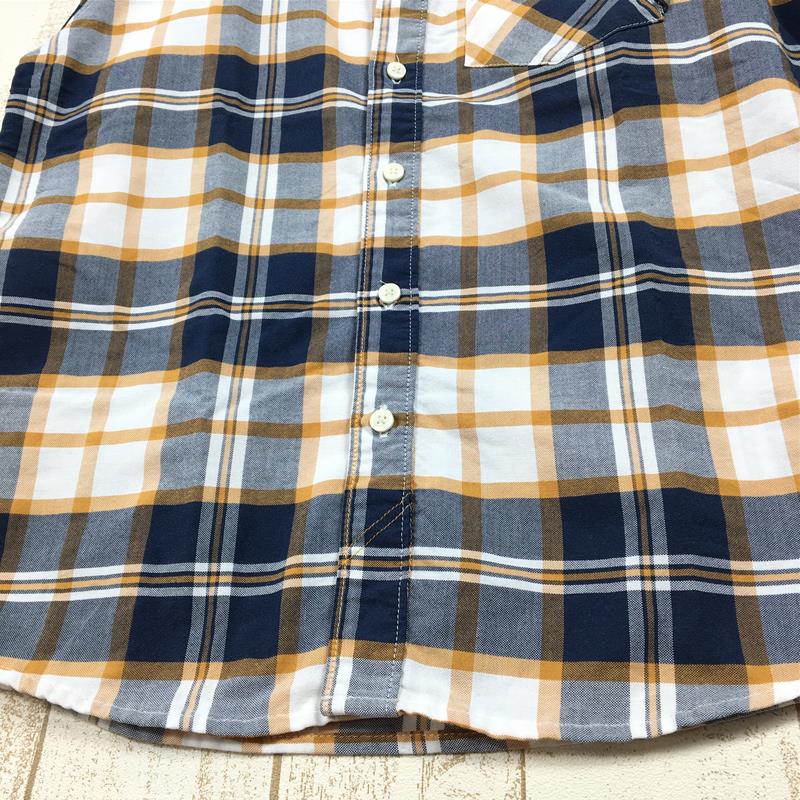 【MEN's S】 マウンテンハードウェア ショートスリーブ プレイド シャツ Short Sleeve Plaid Shirt コットン/ポリ 速乾 MOUNTAIN HARDWEAR OE6525 ネイビー系