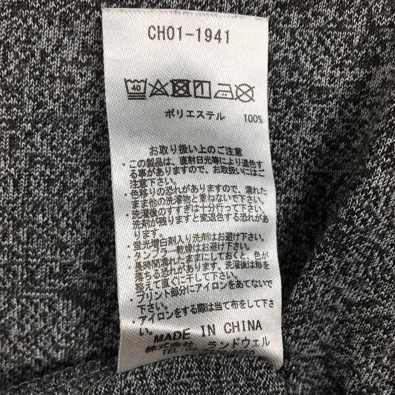 【MEN's L】 チャムス キャンプ Tシャツ 速乾 CHUMS CH01-1941 チャコール系