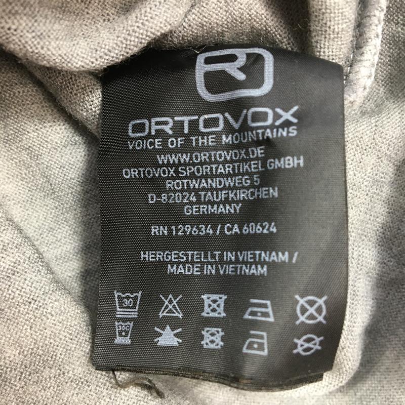 【MEN's S】 オルトボックス ロックン ウール ロングスリーブ Rock'N'Wool LS メリノウール Tシャツ ロンT ORTOVOX 84111 グレー系