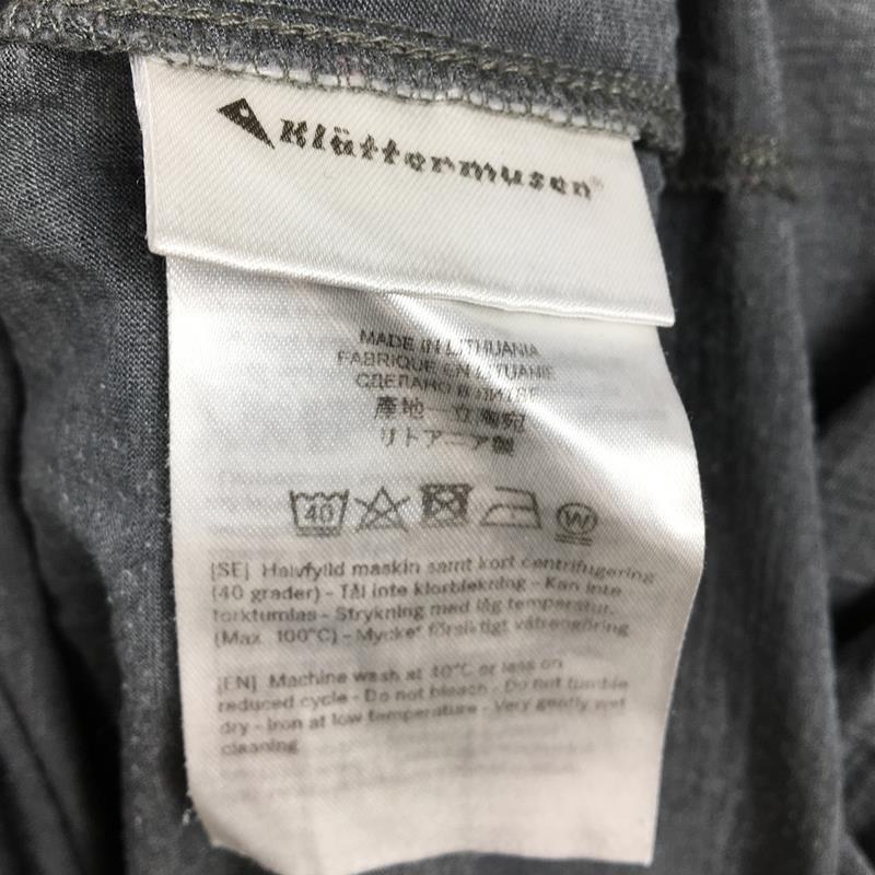 【MEN's S】 クレッタルムーセン Eir Forest T-Shirt メリノウール×シルク Tシャツ KLATTERMUSEN グレー系