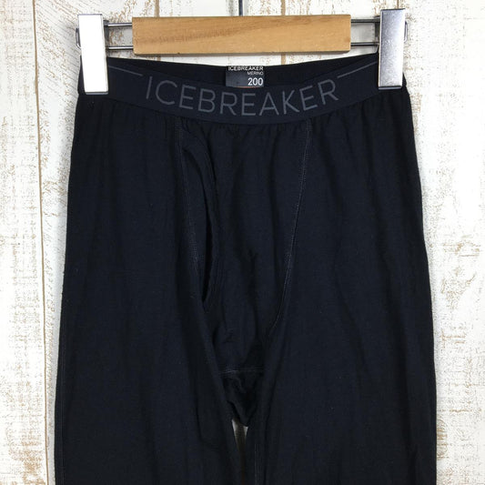 【MEN's S】 アイスブレーカー 200 オアシス レギンス ウィズフライ 200 OASIS LEGGINGS W FLY メリノウール タイツ ICEBREAKER IX20189 ブラック系