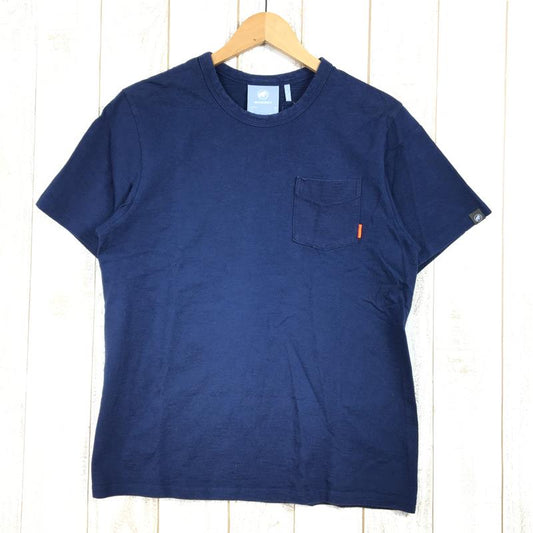 【MEN's M】 マムート マムートポケットTシャツ Mammut Pocket T-Shirt オーガニックコットン MAMMUT 1017-01810 ネイビー系