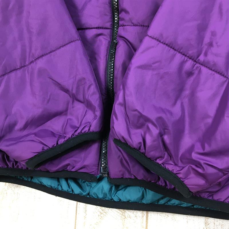 【KID's XL】 エルエルビーン 1990s プリマロフト インサレーション フーディ Primaloft insulation Hoody ジャケット MEN's S相当 ビンテージ 生産終了モデル 入手困難 LLBEAN Purple / Teal パープル系