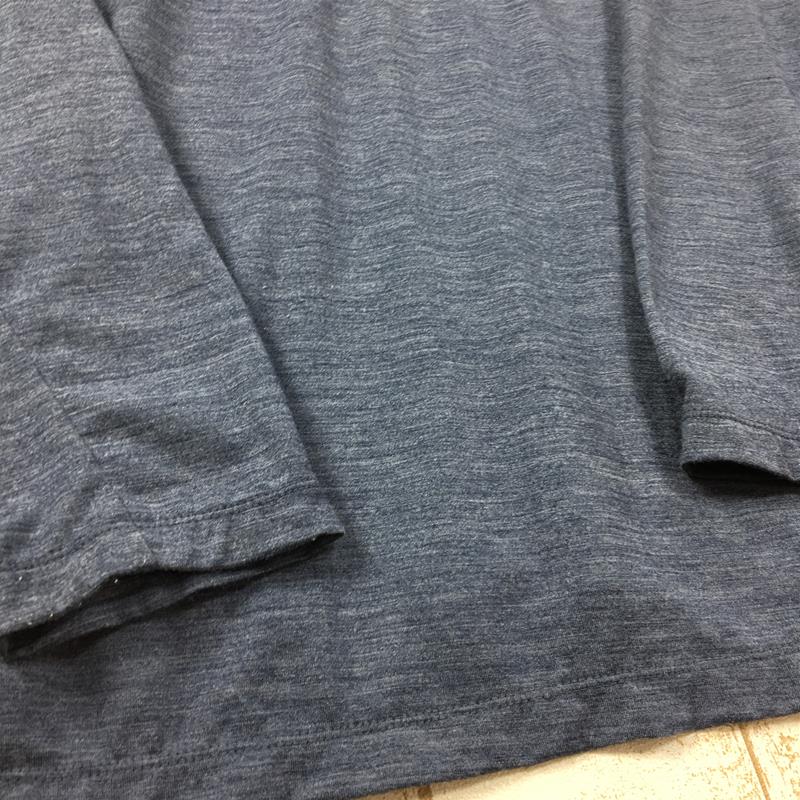 【MEN's L】 スタティック オール エレベーション ロングスリーブ シャツ ALL ELEVATION L/S SHIRTS Tシャツ ロンT メリノウール Static ネイビー系