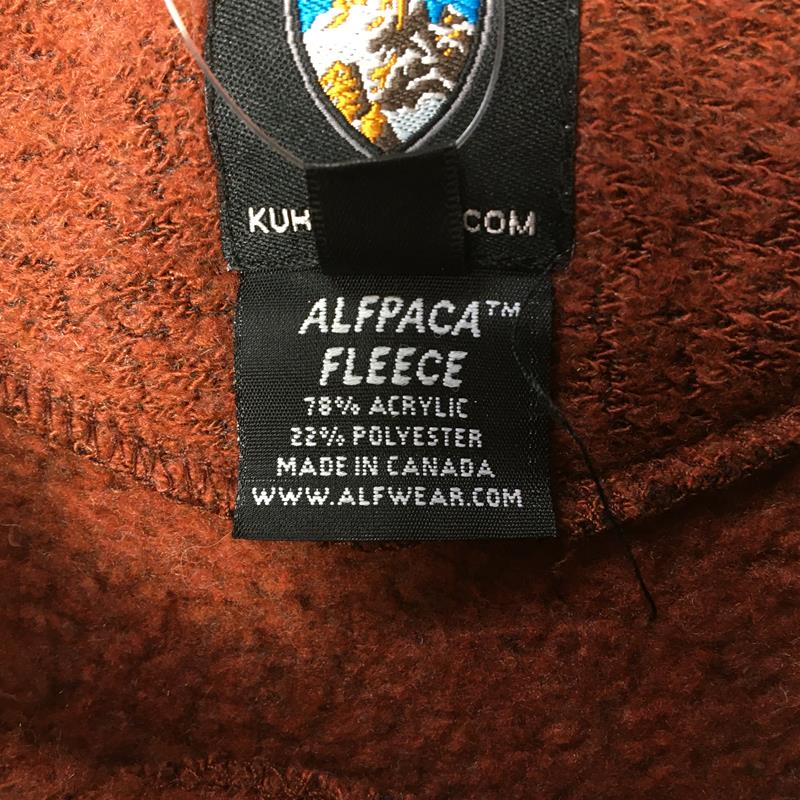 【MEN's M】 アルフ KUHL（キュール）× Neptune Mountaineering（ネプチューンマウンテニアリング） 別注 アルパカフリース セーター Alfpaca Fleece Sweater プルオーバー クルーネック クール 生産終了モデル 入手困難 ALF レッド系