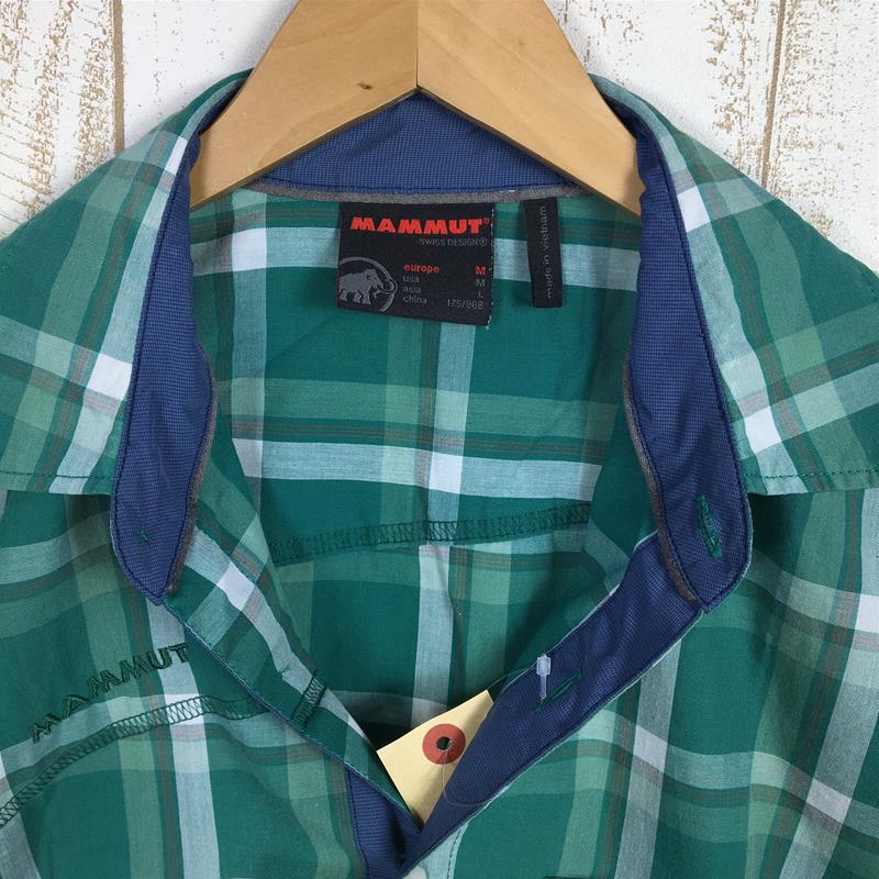 【MEN's M】 マムート パシフィック クレスト シャツ Pacific Crest Shirt ショートスリーブ MAMMUT 1030-01970 グリーン系