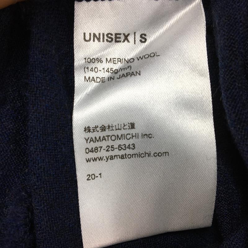 【UNISEX S】 山と道 100% メリノ ライト ロングスリーブ 100% Merino Light Long Sleeve メリノウール Tシャツ ロンT YAMATOMICHI ネイビー系