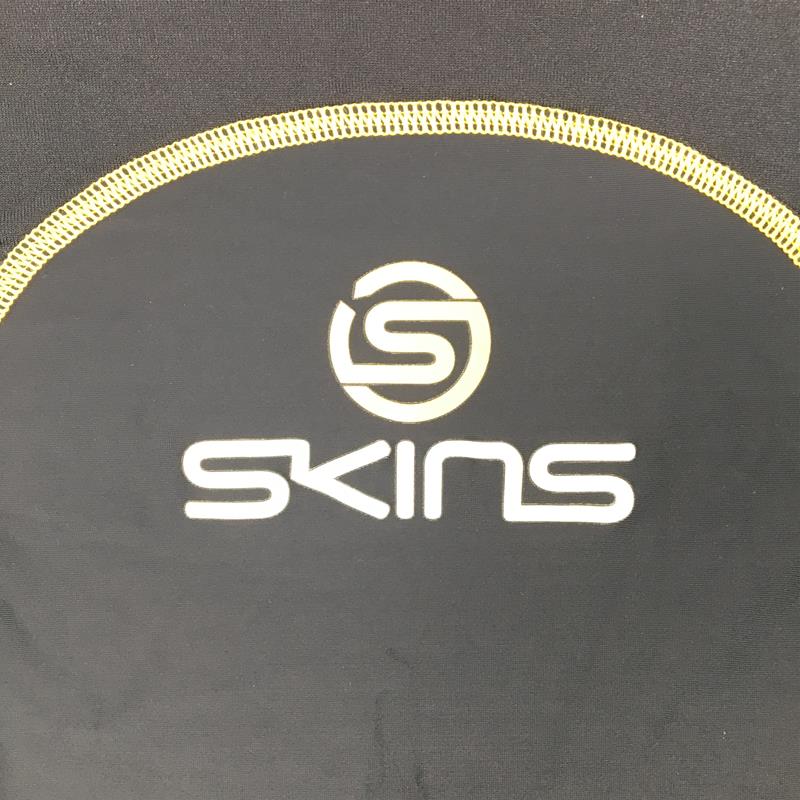【MEN's M】 スキンズ コンプレッション クルーネック ロングスリーブ トップ タイツ SKINS ブラック系