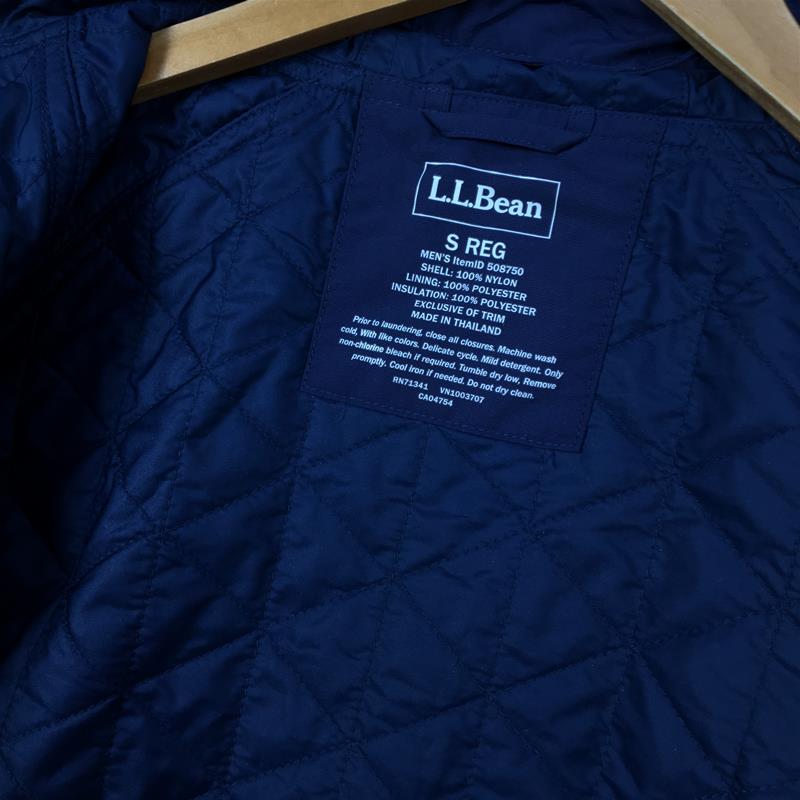 【MEN's S】 エルエルビーン マウンテン クラシック インサレーテッド ジャケット Mountain Classic Insulated Jacket プリマロフト インサレーション フーディ LLBEAN 508750 ネイビー系