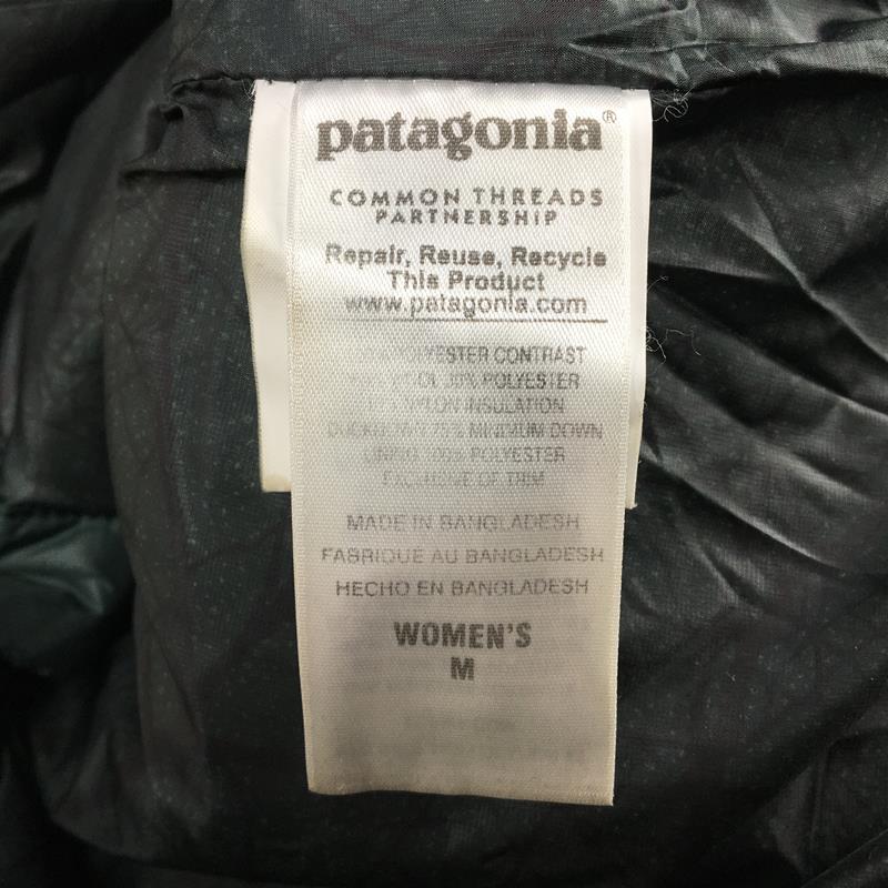 【WOMEN's S】 パタゴニア 2016 リサイクルド ダウン フーデッド コート Recycled Down Hooded Coat ダウン ジャケット フーディ リコレクションシリーズ 生産終了モデル 入手困難 PATAGONIA 28075 CAN Carbon グリーン系