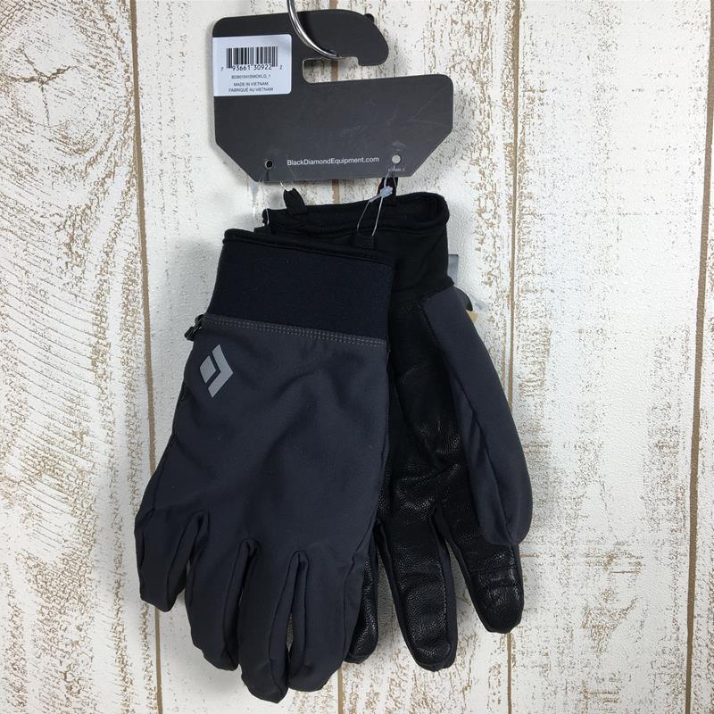 【UNISEX L】 ブラックダイヤモンド ミッドウェイト ソフトシェル グローブ Midweight Softshell Gloves プリマロフトゴールドインサレーション 0/7℃ BLACK DIAMOND BD71620/BD801041 ブラック系