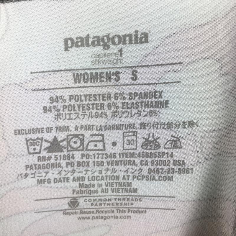 【WOMEN's S】 パタゴニア キャプリーン 1 シルクウェイト ボトムス Capilene 1 SW Bottoms タイツ PATAGONIA 45685 ブルー系