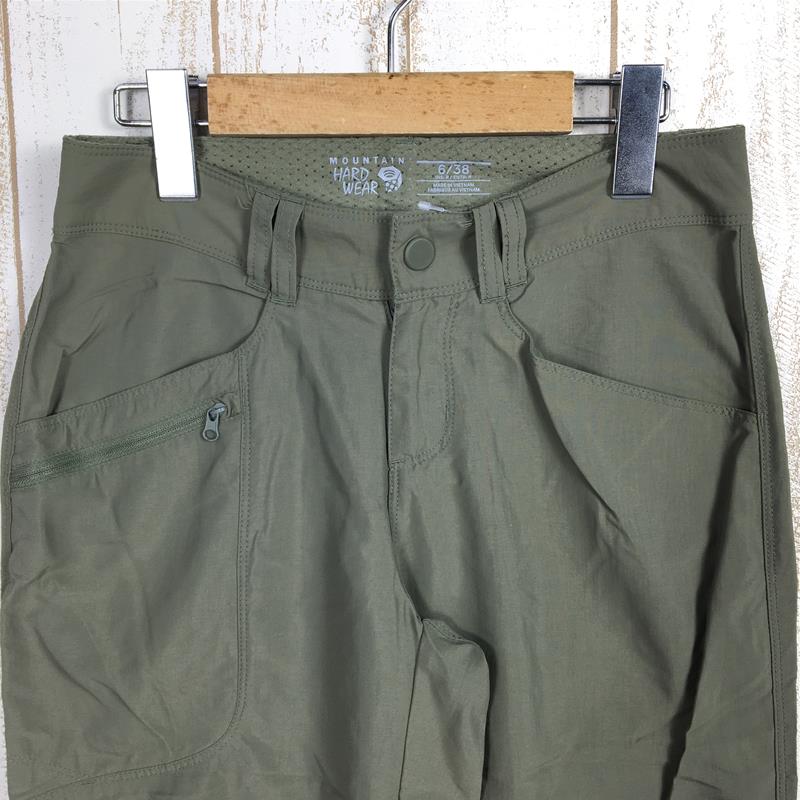 【WOMEN's 6】 マウンテンハードウェア ラメサ パンツ 軽量 速乾 UVカット MOUNTAIN HARDWEAR OR7098 グリーン系