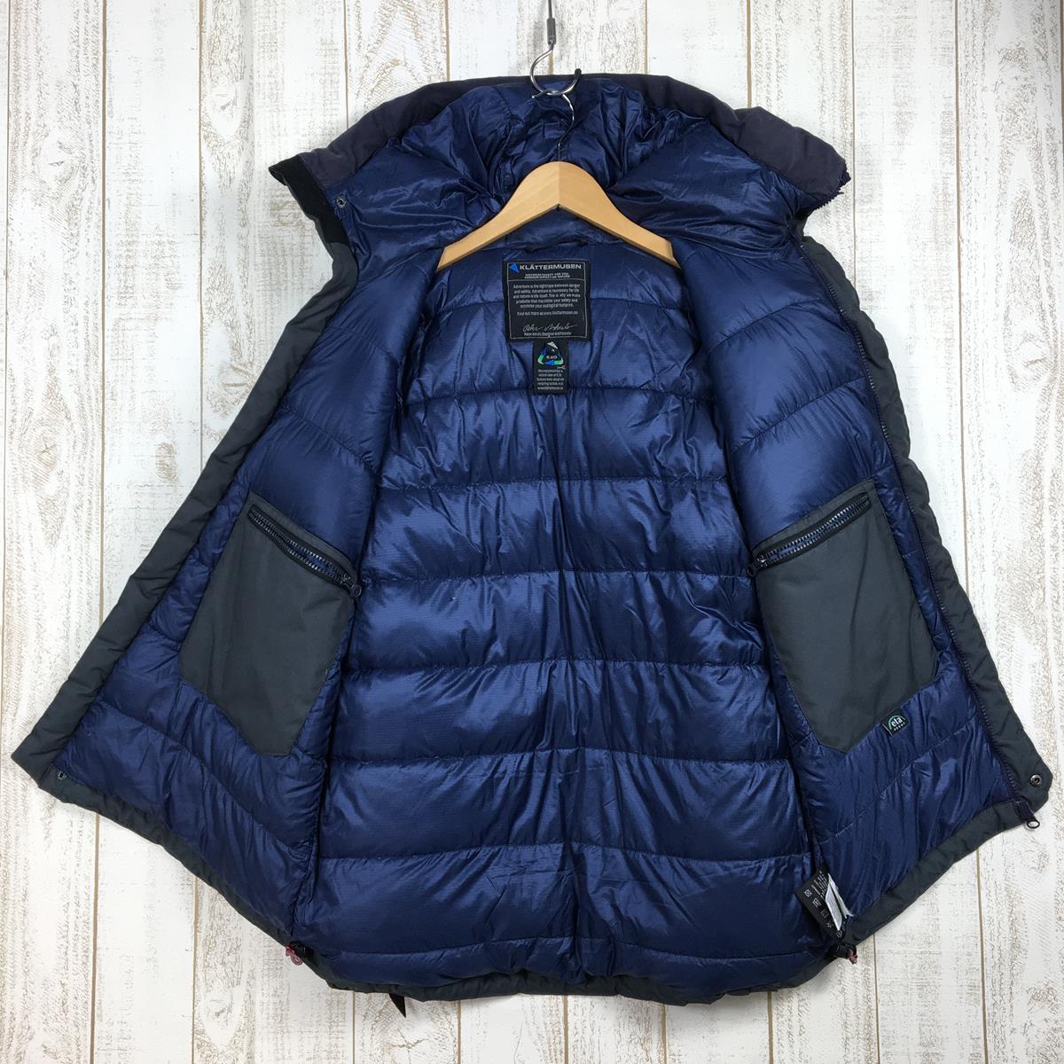 【MEN's M】 クレッタルムーセン ムーニン ジャケット Munin Jacket etaproof防水 ダウン フーディ パーカー  日本限定カラー 生産終了モデル 入手困難 KLATTERMUSEN ネイビー系