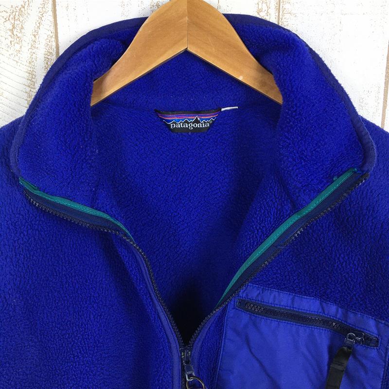 【MEN's L】 パタゴニア 1980s シンチラ ジャケット Synchilla Jacket フリース コバルト×エメラルド PATAGONIA 25021 Cobalt / Emerald ブルー系