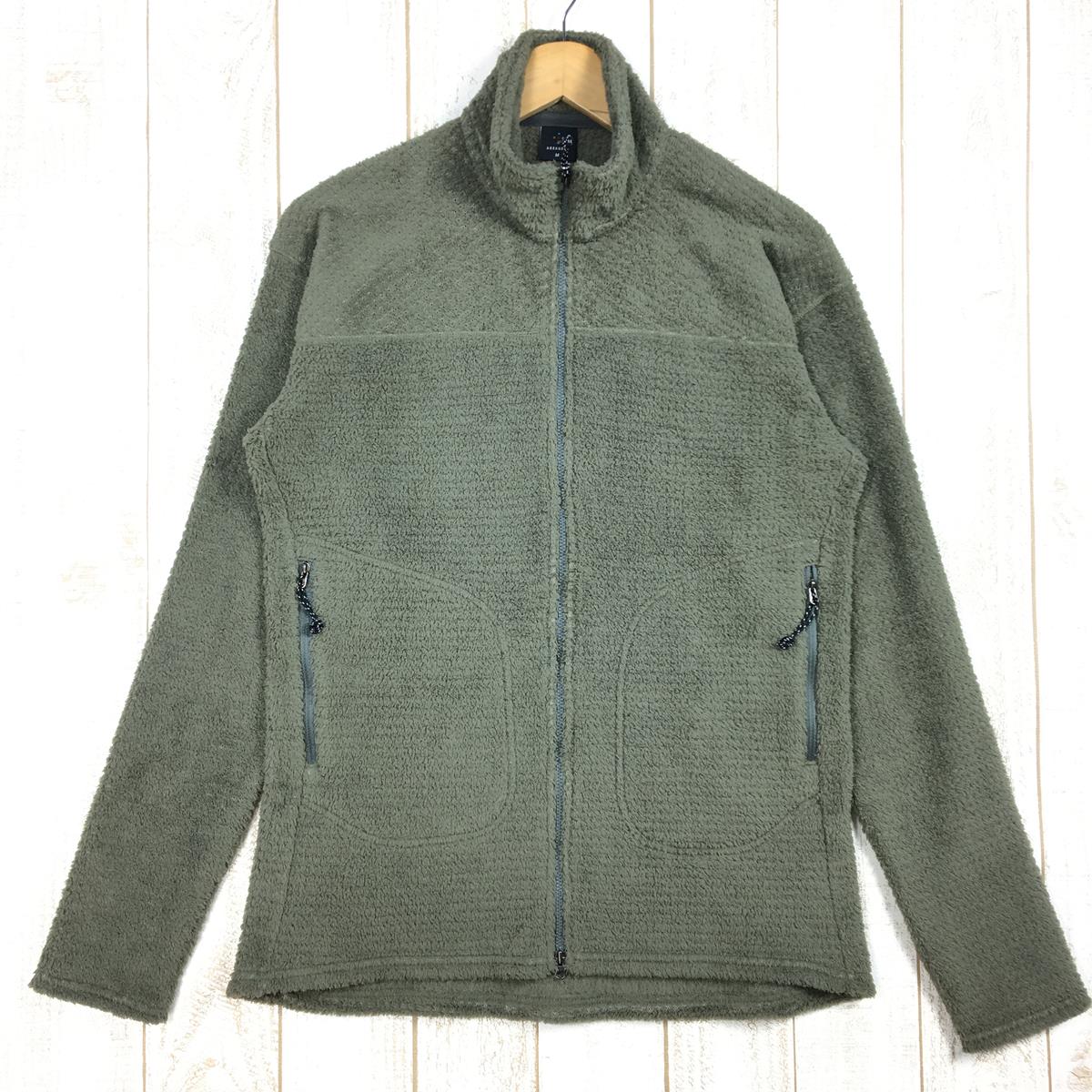 【MEN's M】 アクシーズクイン ハイロフト フリース ジャケット High Loft Fleece Jacket ポーラテックハイロフト AXESQUIN 011012 グリーン系