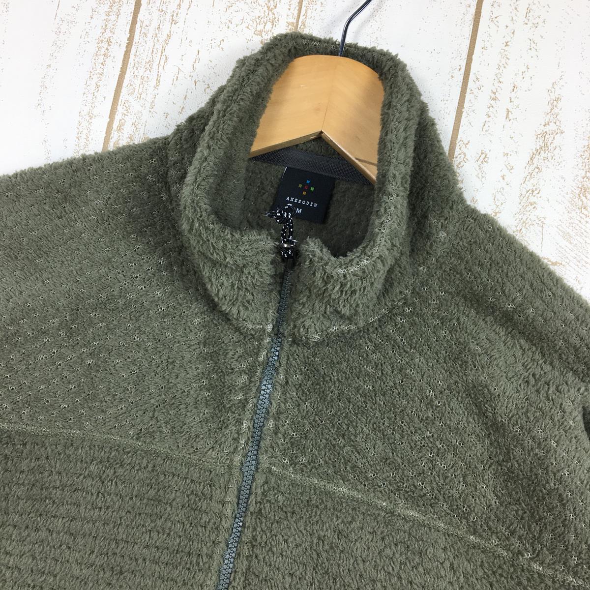 【MEN's M】 アクシーズクイン ハイロフト フリース ジャケット High Loft Fleece Jacket ポーラテックハイロフト AXESQUIN 011012 グリーン系