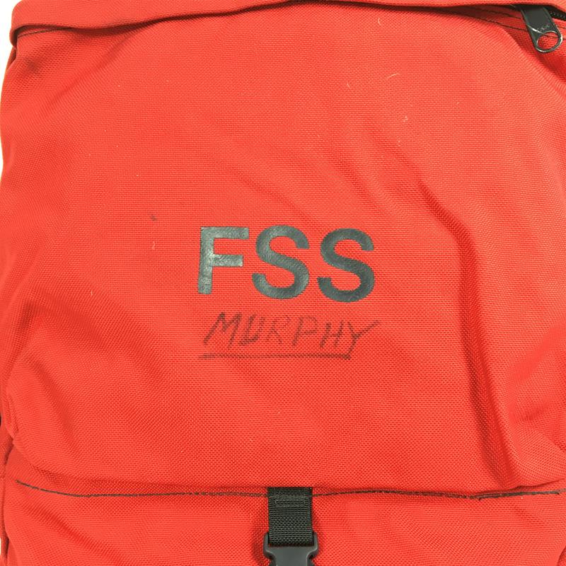 1998 Benchmark FSS / Forest Safety Service Out of County Bag バックパック コーデュラナイロン アメリカ製 森林警備隊 フォレストサービス National Molding製バックル Helena Industries 生産終了モデル 入手困難 レッド系