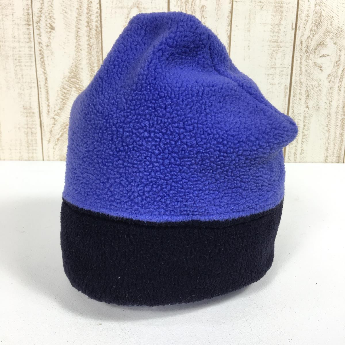 【L】 パタゴニア 1989 シンチラ アルパイン ハット Synchilla Alpine Hat ペリウィンクル×ブルーベリー フリース ビーニー アメリカ製 ビンテージ 生産終了モデル 入手困難 PATAGONIA 28920 Periwinkle / Blueberry ブルー系