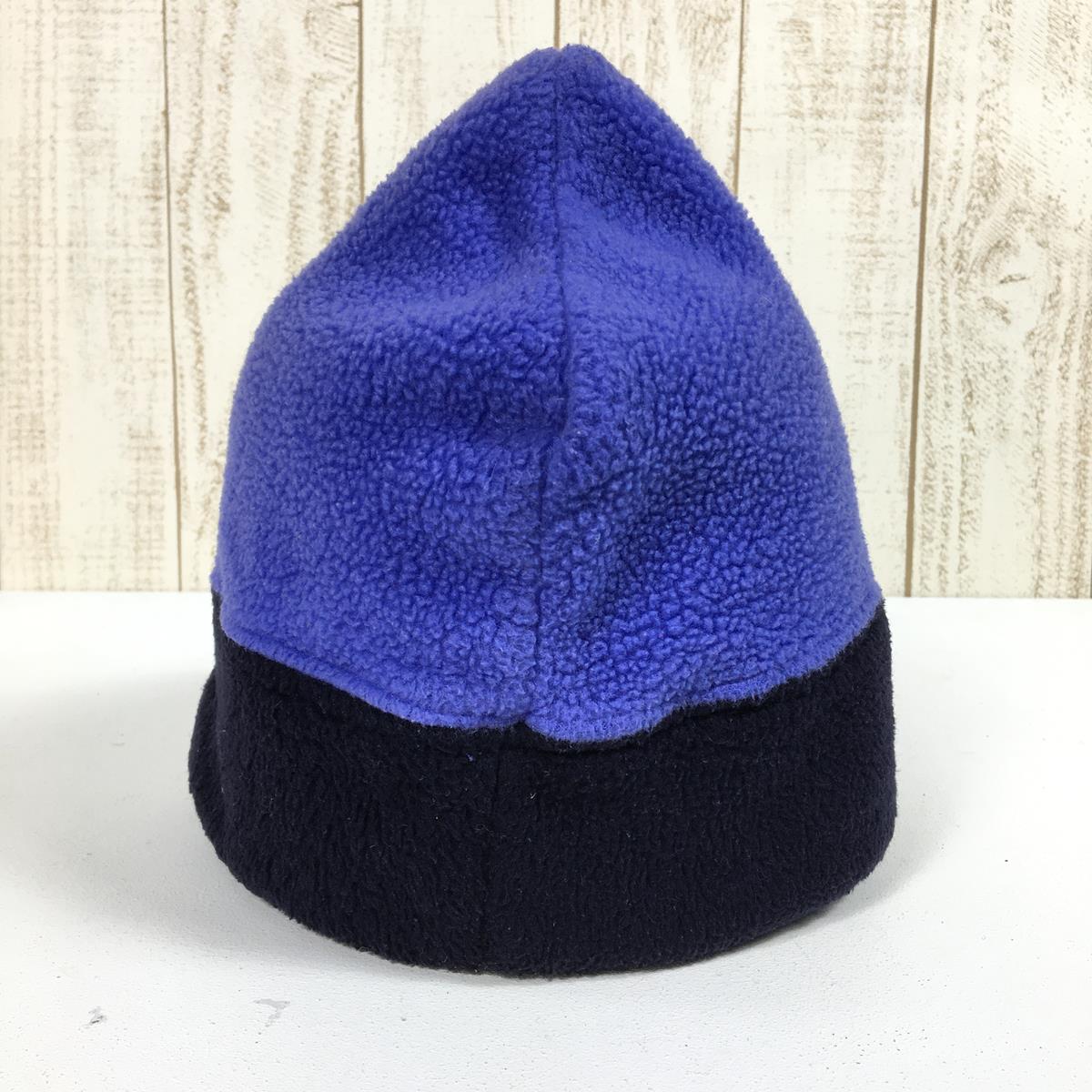 【L】 パタゴニア 1989 シンチラ アルパイン ハット Synchilla Alpine Hat ペリウィンクル×ブルーベリー フリース ビーニー アメリカ製 ビンテージ 生産終了モデル 入手困難 PATAGONIA 28920 Periwinkle / Blueberry ブルー系